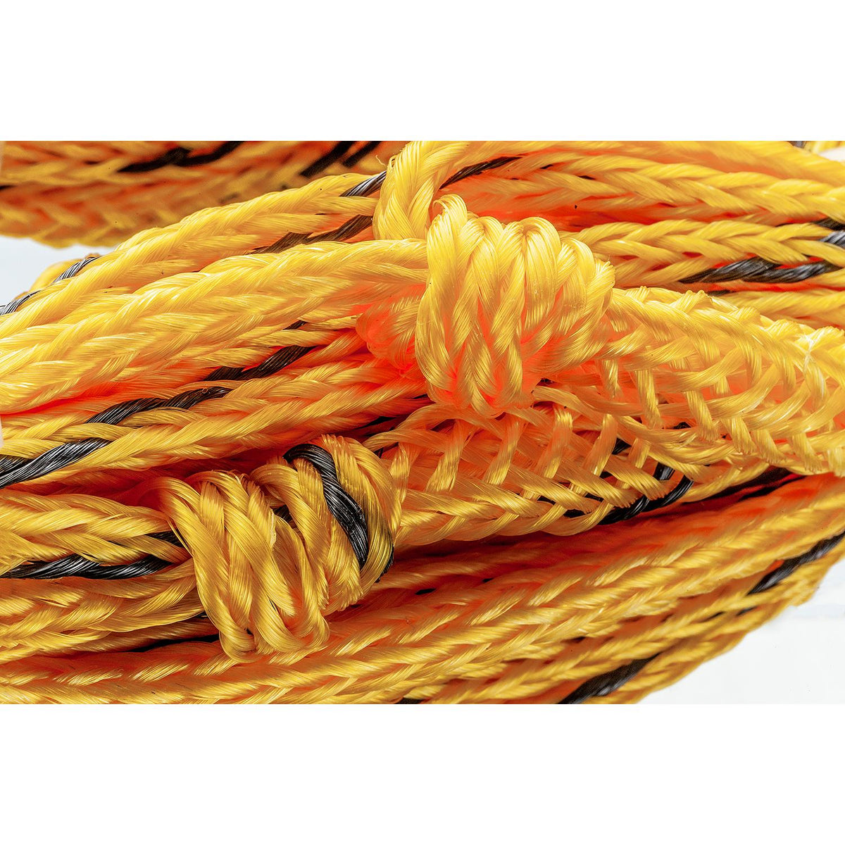 Water Ski Tow Rope, 75ft, 12in Handle w/ Textured Rubber Grip
