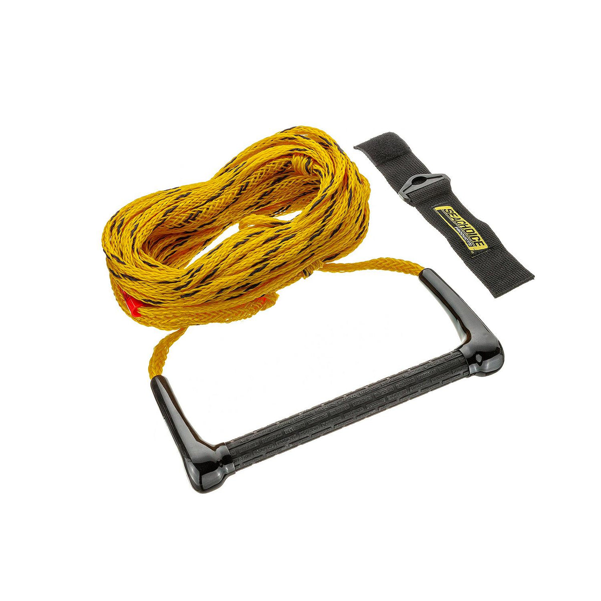 Water Ski Tow Rope, 75ft, 12in Handle w/ Textured Rubber Grip