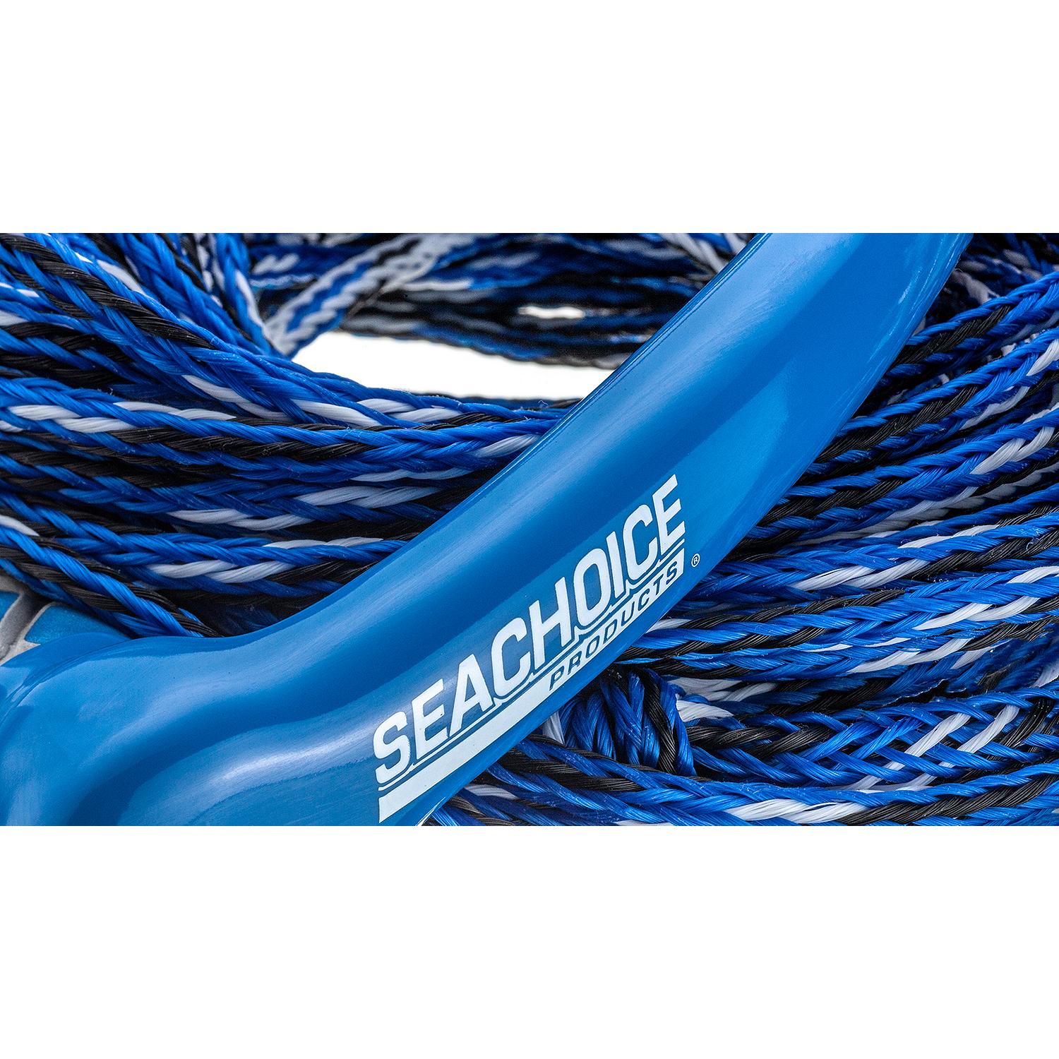 3-Section Wakeboard Rope, 65ft, 15in Handle w/ Textured EVA Grip