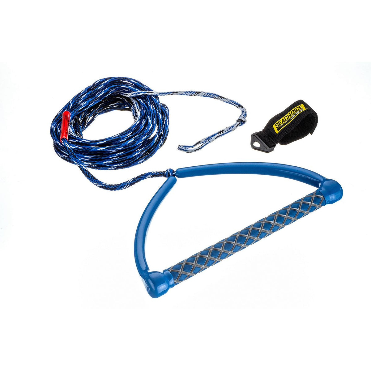 3-Section Wakeboard Rope, 65ft, 15in Handle w/ Textured EVA Grip
