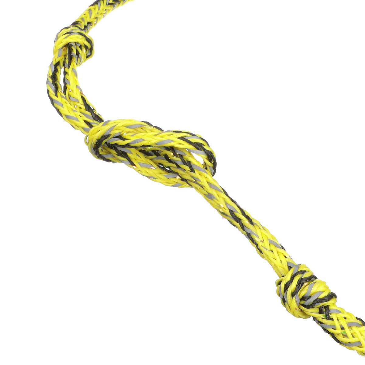5-Section Wakeboard Reflective Rope, 75ft, 15in Handle w/ Textured EVA Grip