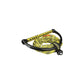 5-Section Wakeboard Reflective Rope, 75ft, 15in Handle w/ Textured EVA Grip