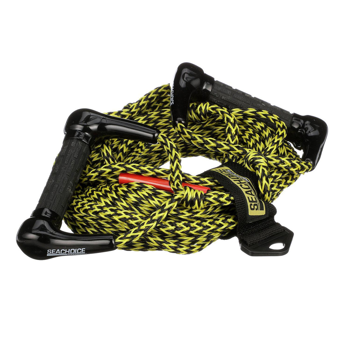 Water Ski Rope, 75ft, Dual 5-1/2in Handles w/ Textured Rubber Grip