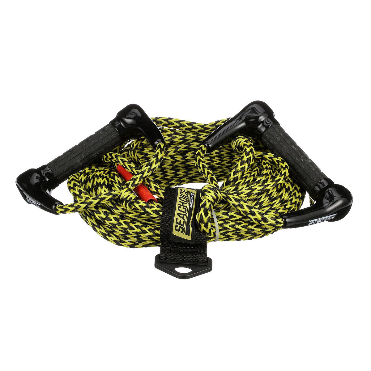 Water Ski Rope, 75ft, Dual 5-1/2in Handles w/ Textured Rubber Grip