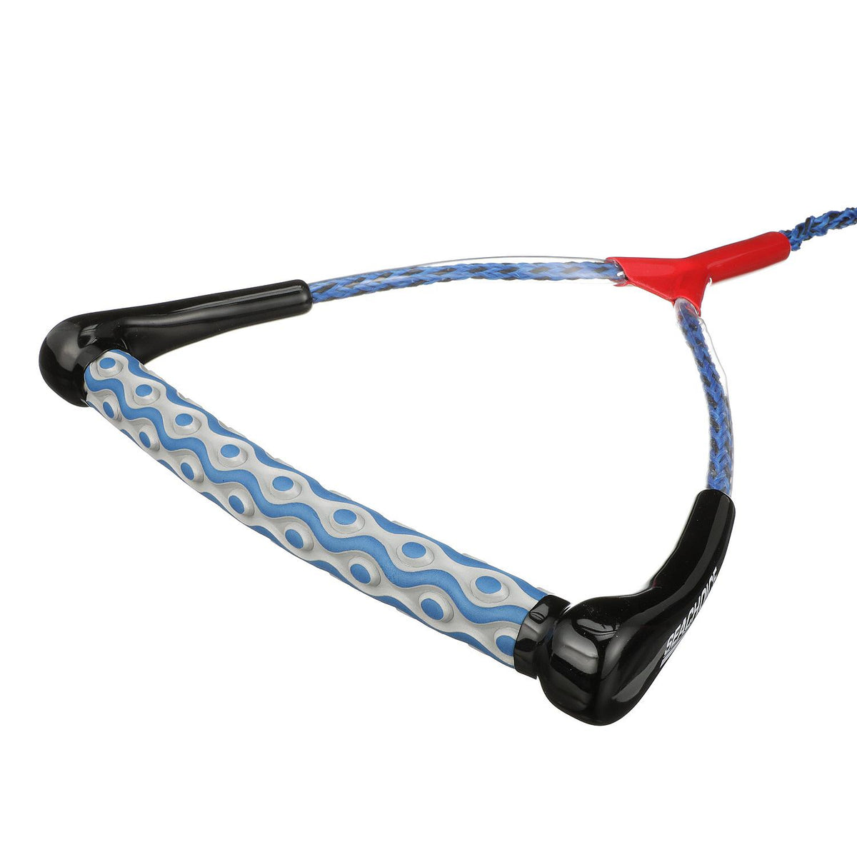 3-Section Water Ski or Wakeboard Rope, 75ft, 13in Handle w/ Textured EVA Grip