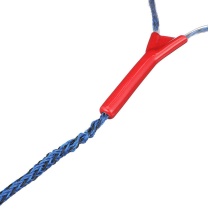 3-Section Water Ski or Wakeboard Rope, 75ft, 13in Handle w/ Textured EVA Grip