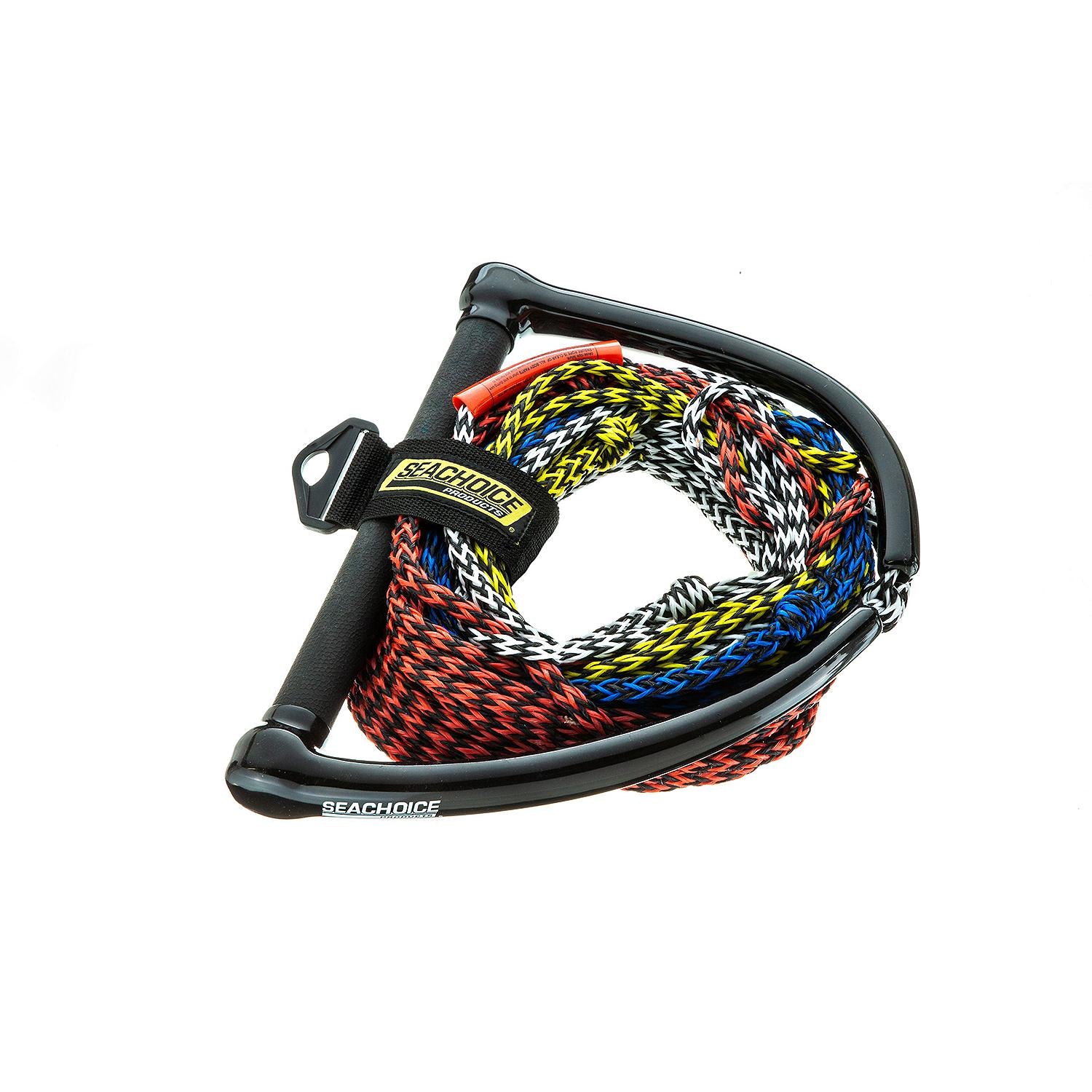 4-Section Water Ski Rope, 75ft, 12in Handle w/ Rubber Grip