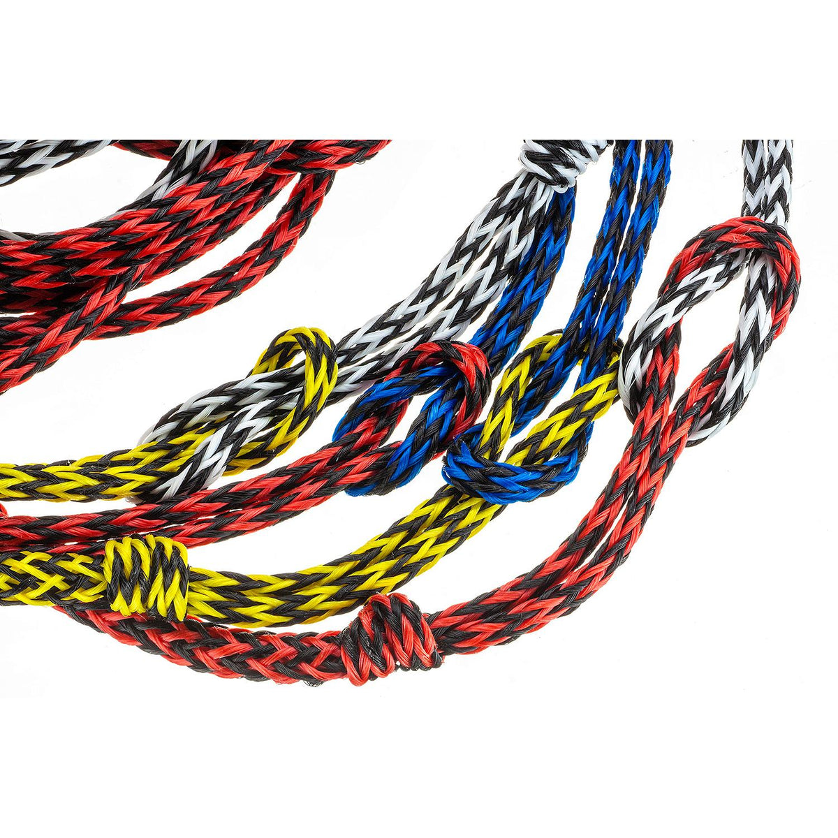 4-Section Water Ski Rope, 75ft, 12in Handle w/ Rubber Grip