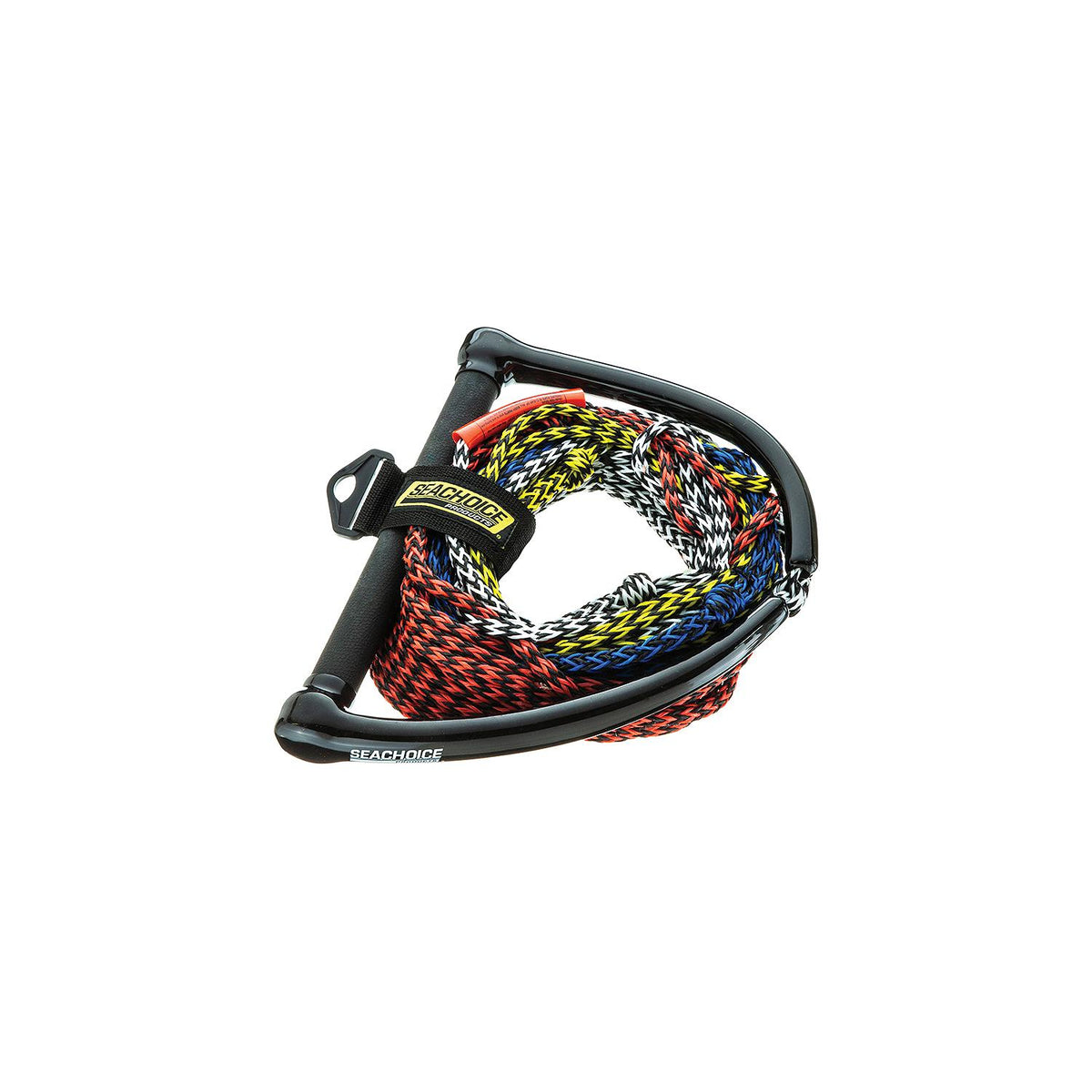 4-Section Water Ski Rope, 75ft, 12in Handle w/ Rubber Grip