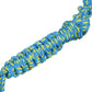 3-Section Wakesurfing Rope, 16ft, 5-1/2in Handle w/ Textured Rubber Grip