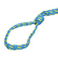 3-Section Wakesurfing Rope, 16ft, 5-1/2in Handle w/ Textured Rubber Grip