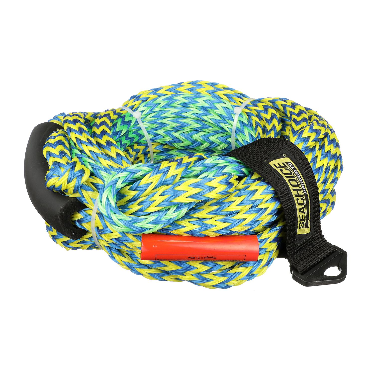 2-Section Tube Tow Rope, 60ft, Tows Up to 4 Riders