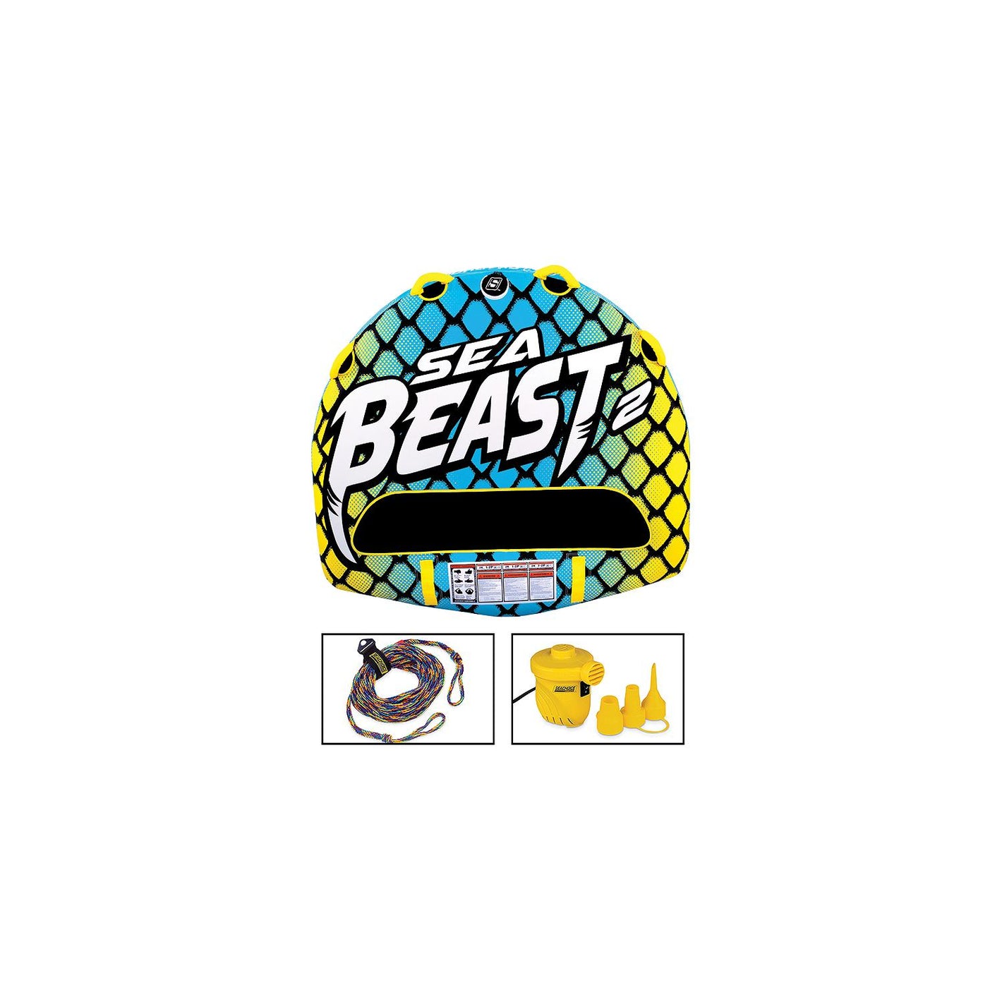 Sea-Beast Double Rider Tube Bundle incl. Rope & Pump