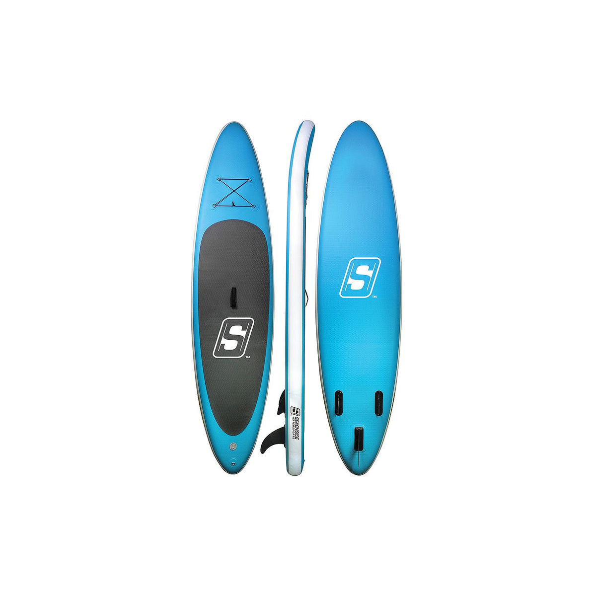 10ft 6in Inflatable Stand-Up Paddle Board Kit, Aqua Blue