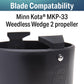 Prop Buddy Dual Blade Collar for Trolling Motor, 4-1/2in