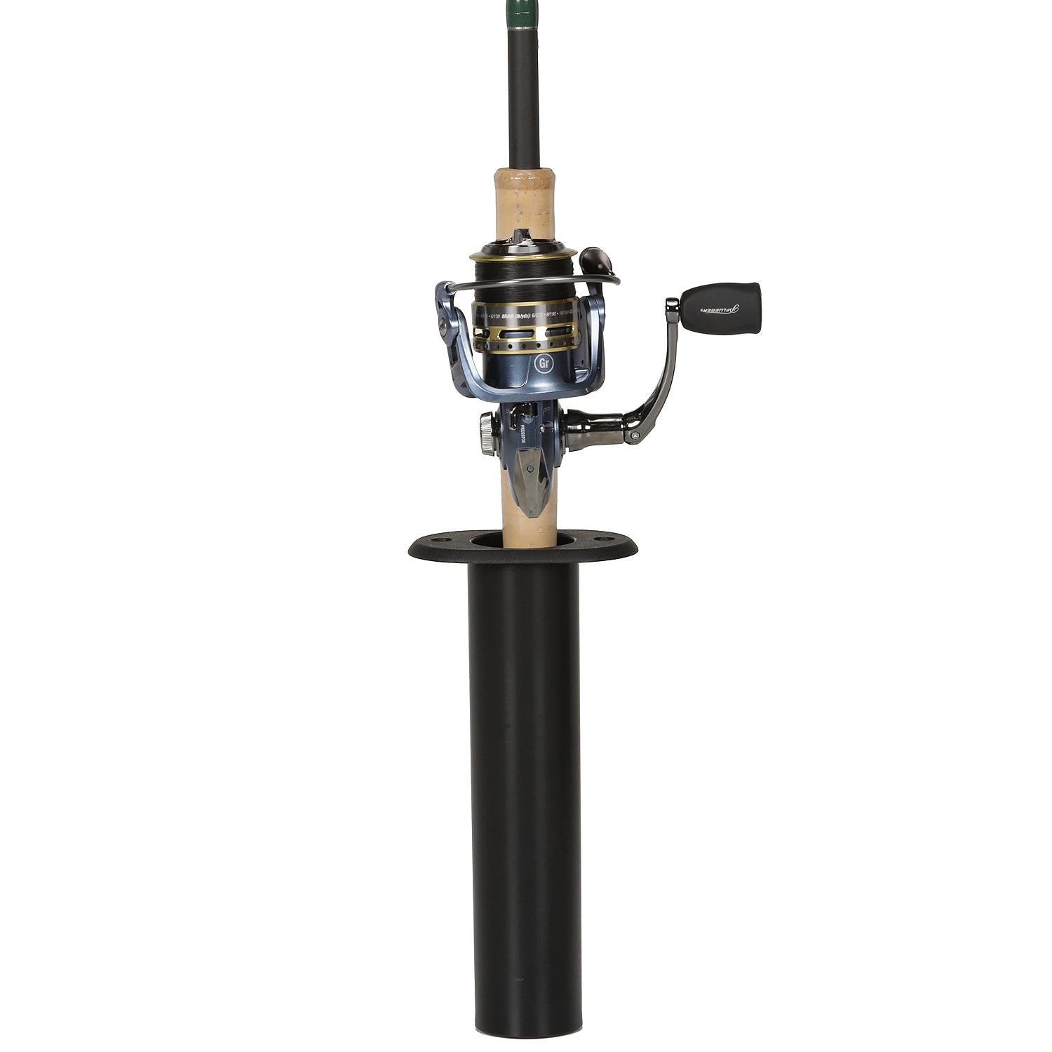 Plastic Rod Holder, Black ABS Plastic, 90º