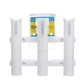 Polyurethane 3 Rod Rack, White, 12-5/8in x 10-13/16in