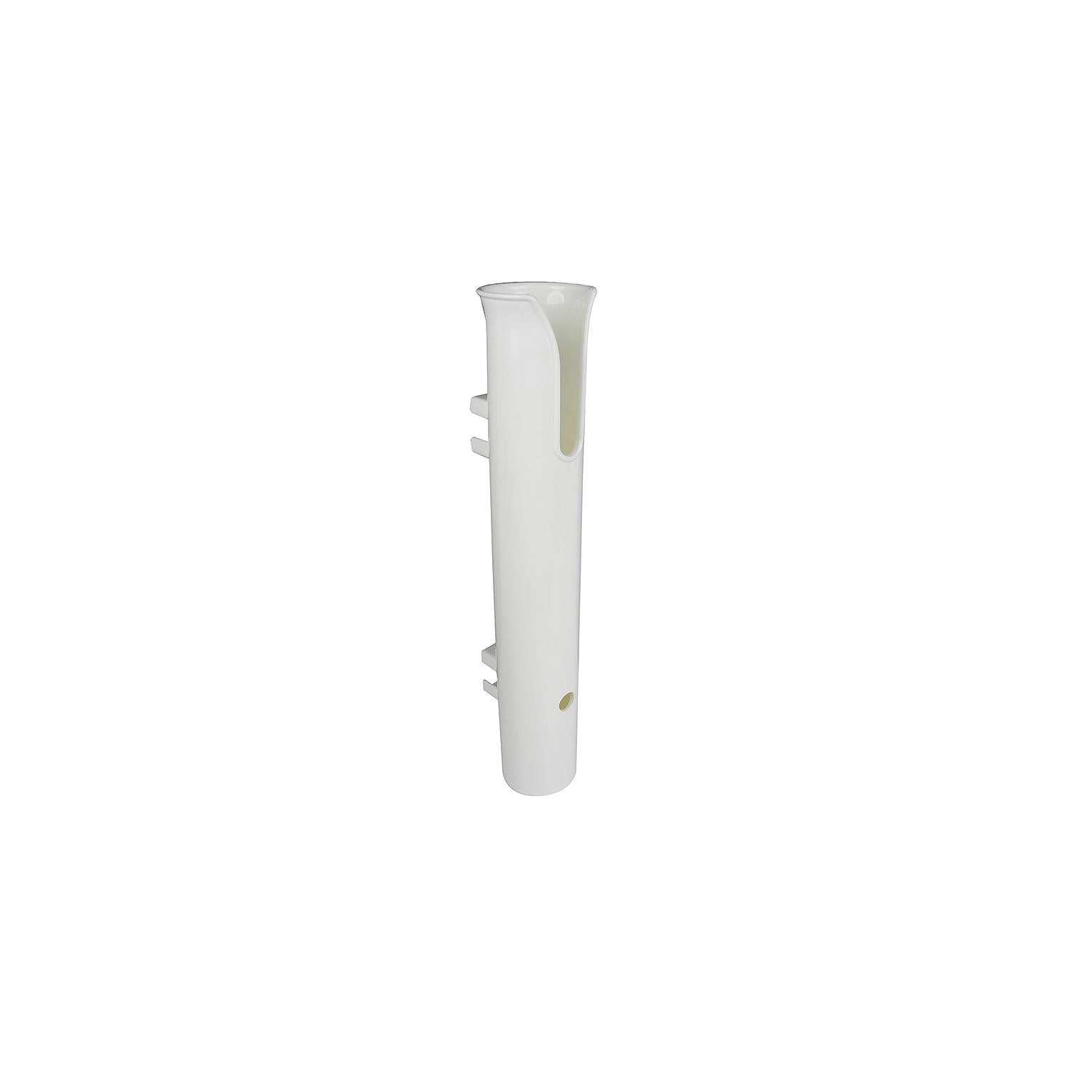Polyurethane Side Mount Rod Holder,  White, 12in x 1-3/4in