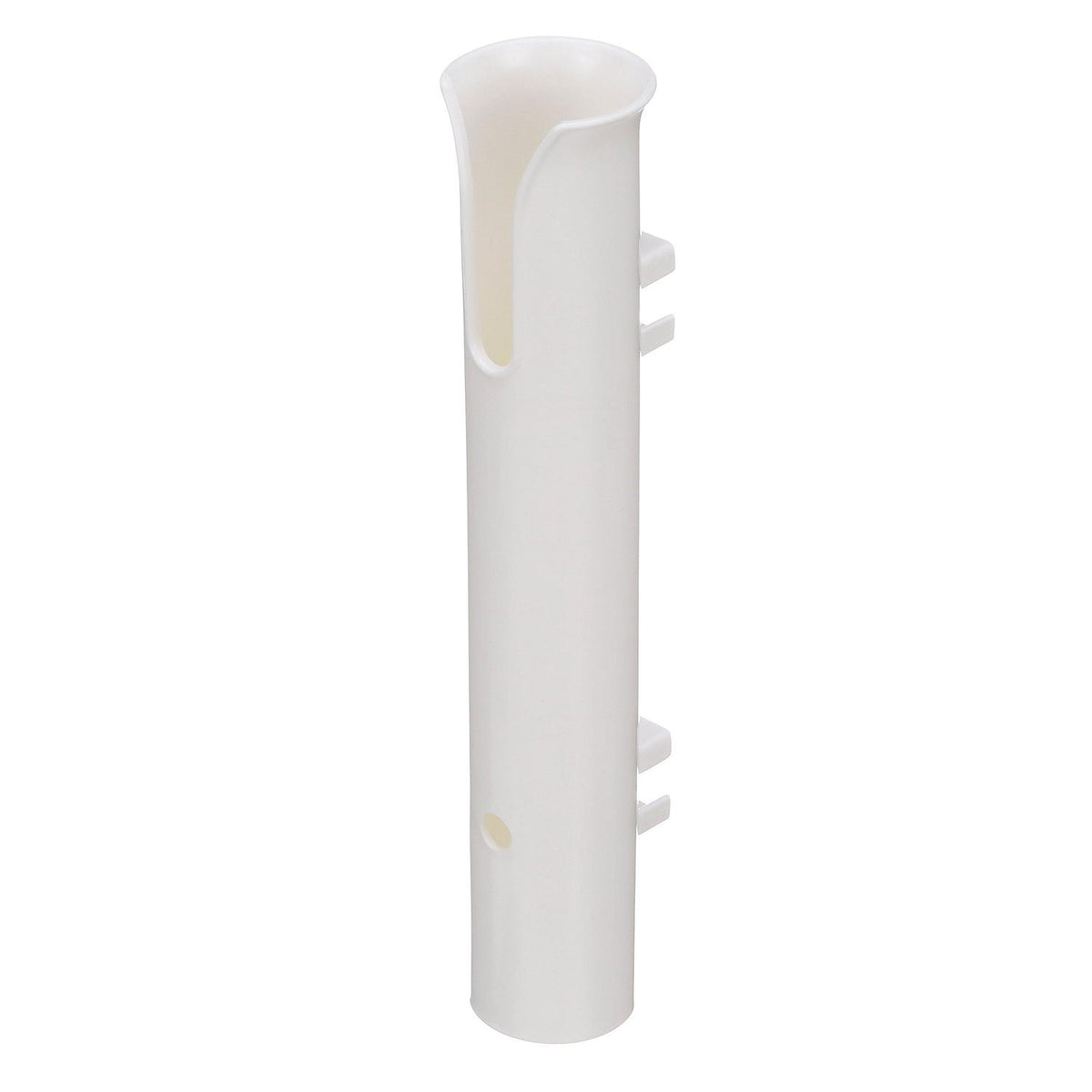Polyurethane Side Mount Rod Holder,  White, 12in x 1-3/4in