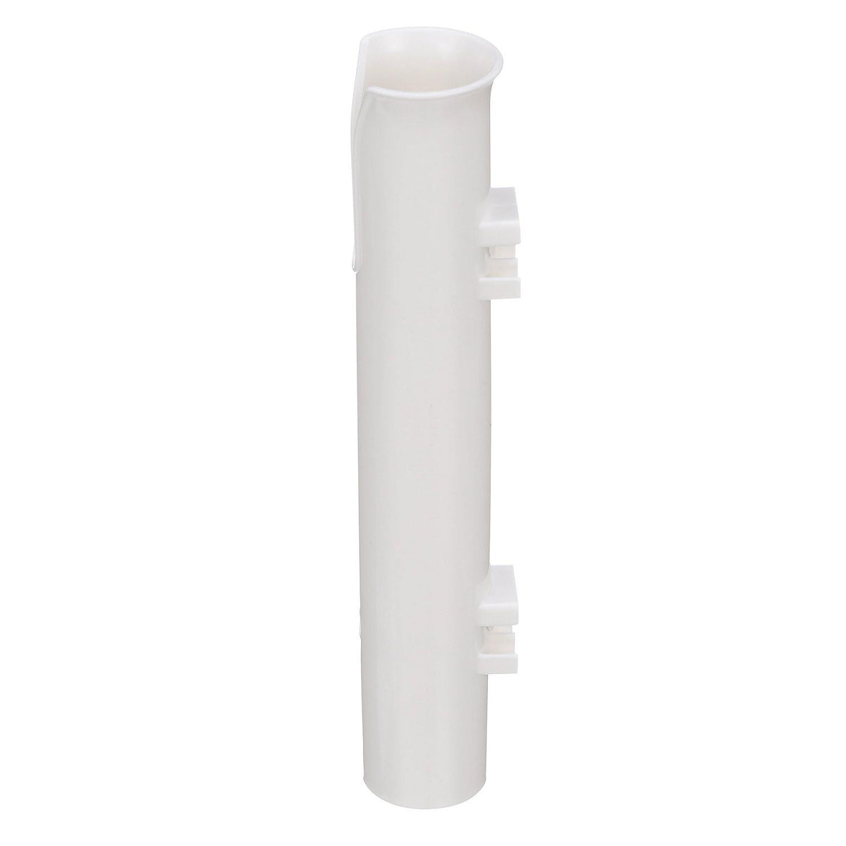 Polyurethane Side Mount Rod Holder,  White, 12in x 1-3/4in