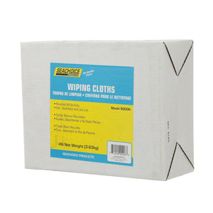 Recycled White Knits Wiping Cloths, 4-lb. Box, 4 lb. Box/PK