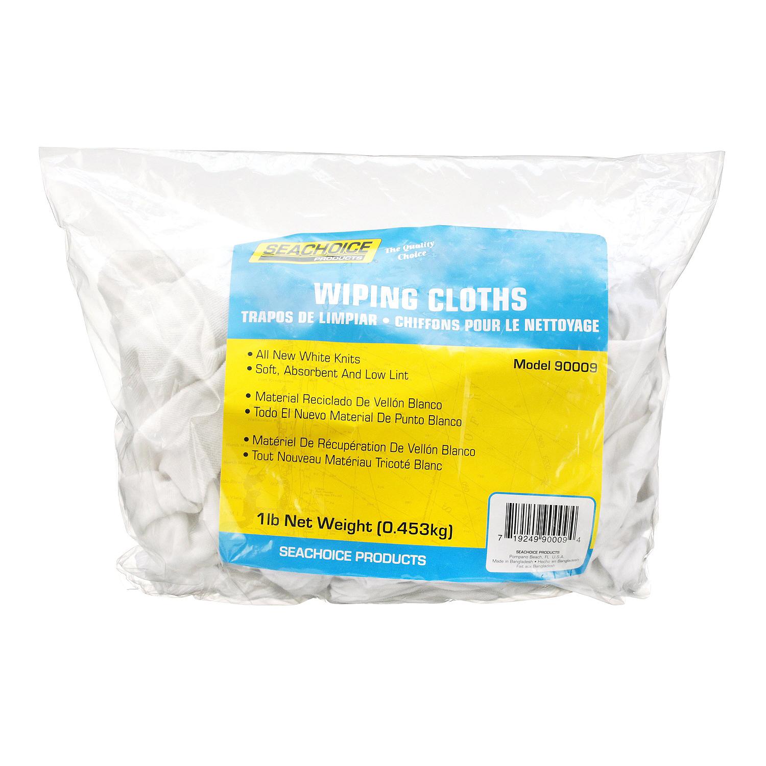 New White Knits Wiping Cloths, 1-lb. Bag, 1 lb. Bag/PK