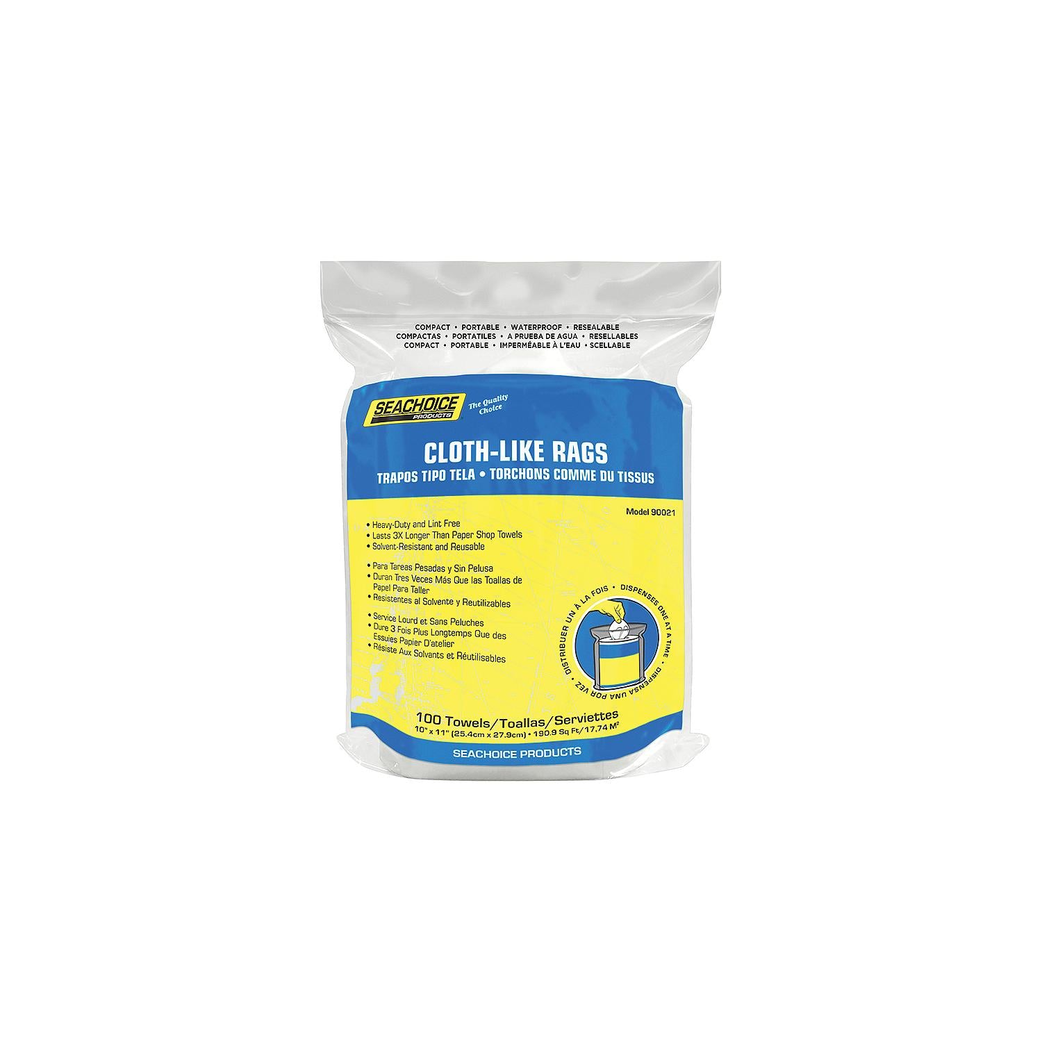 Cloth-Like Rags, 100-ct. Bag, 100/PK