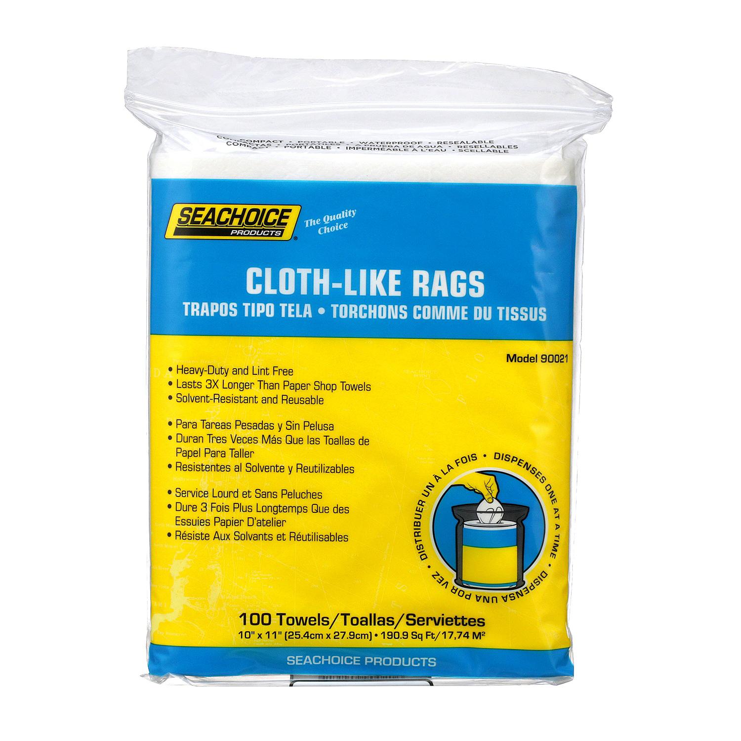 Cloth-Like Rags, 100-ct. Bag, 100/PK