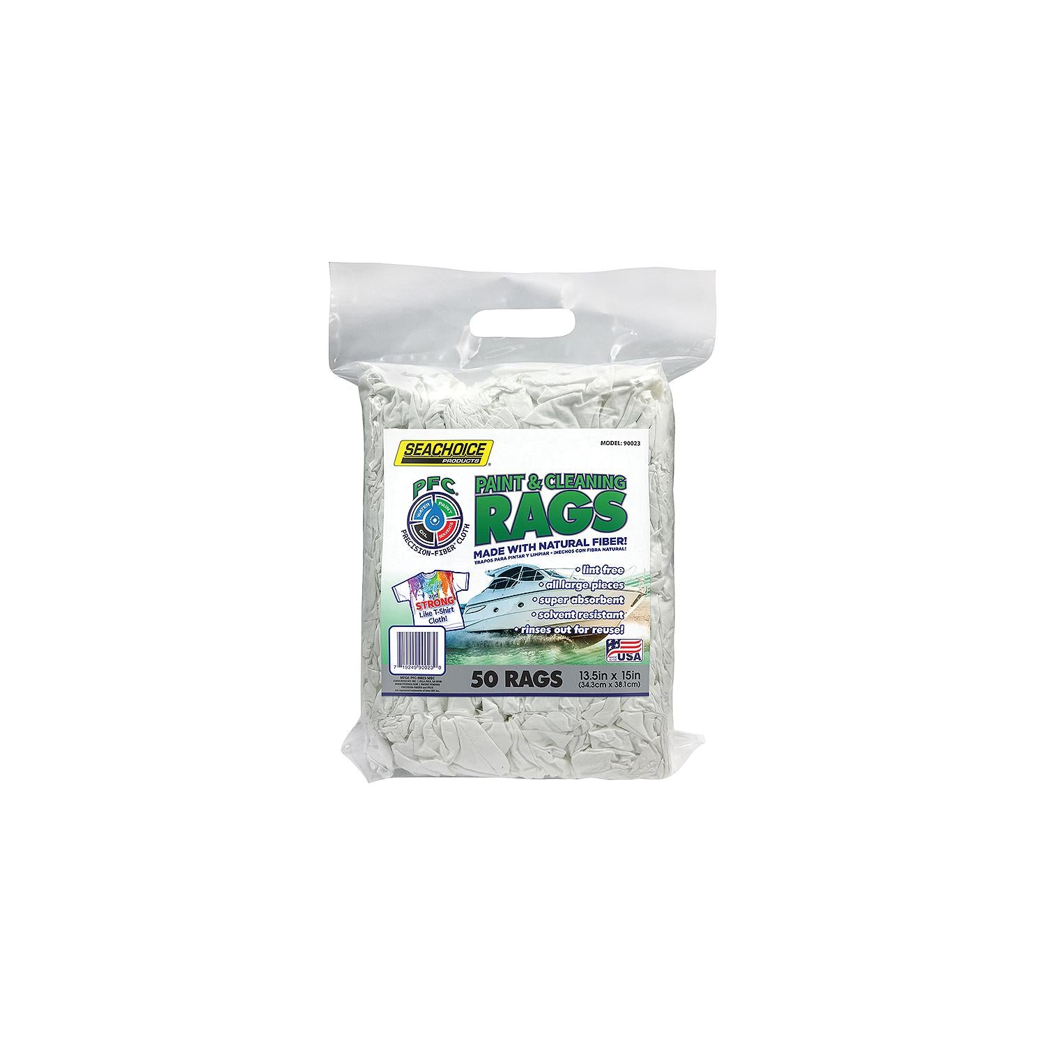 Lint-Free Paint & Cleaning Rags, 50-ct. Bag, 50/PK