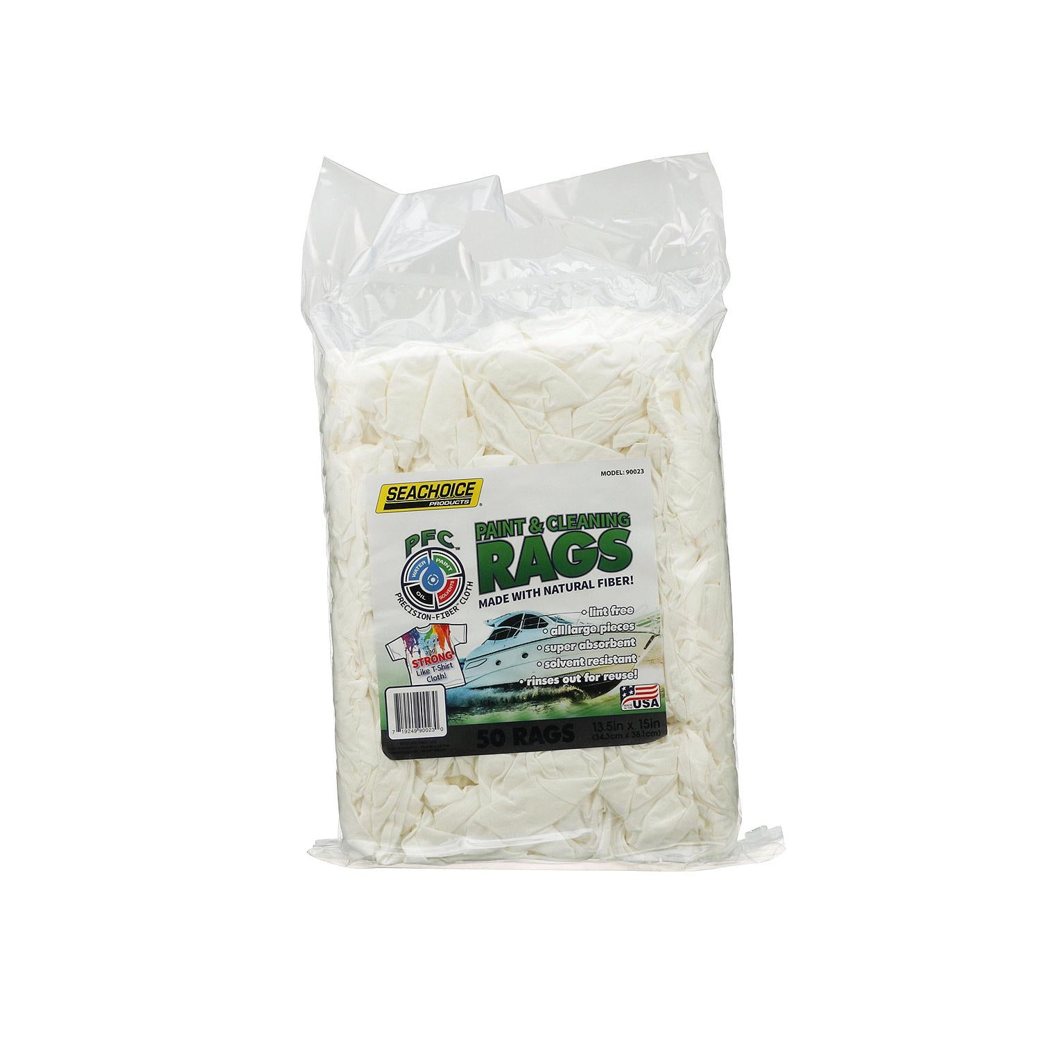 Lint-Free Paint & Cleaning Rags, 50-ct. Bag, 50/PK