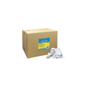 New White Knits Wiping Cloths, 40-lb. Box, 40 lb. Box/PK