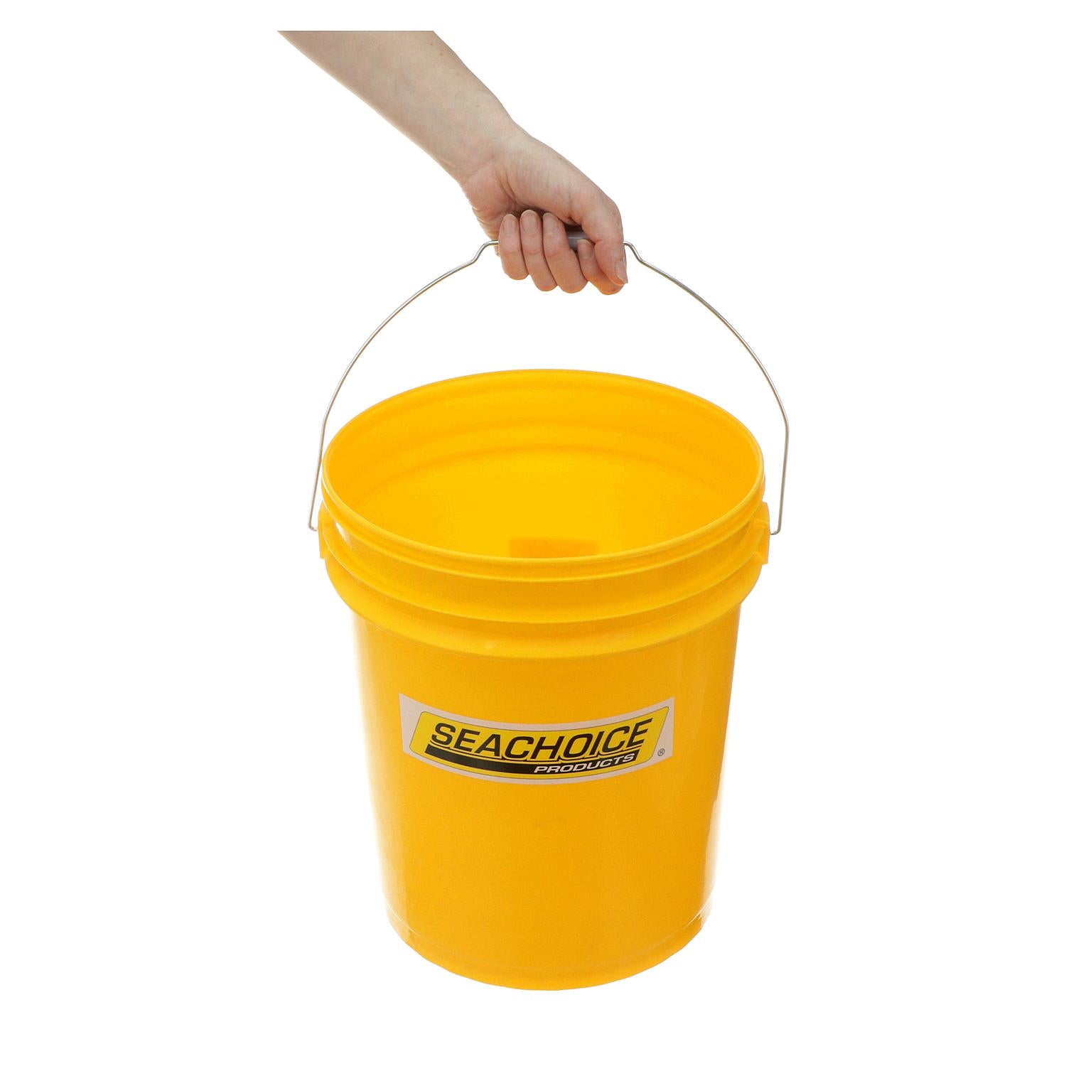 5-Gallon Utility Bucket w/ Handle, Yellow