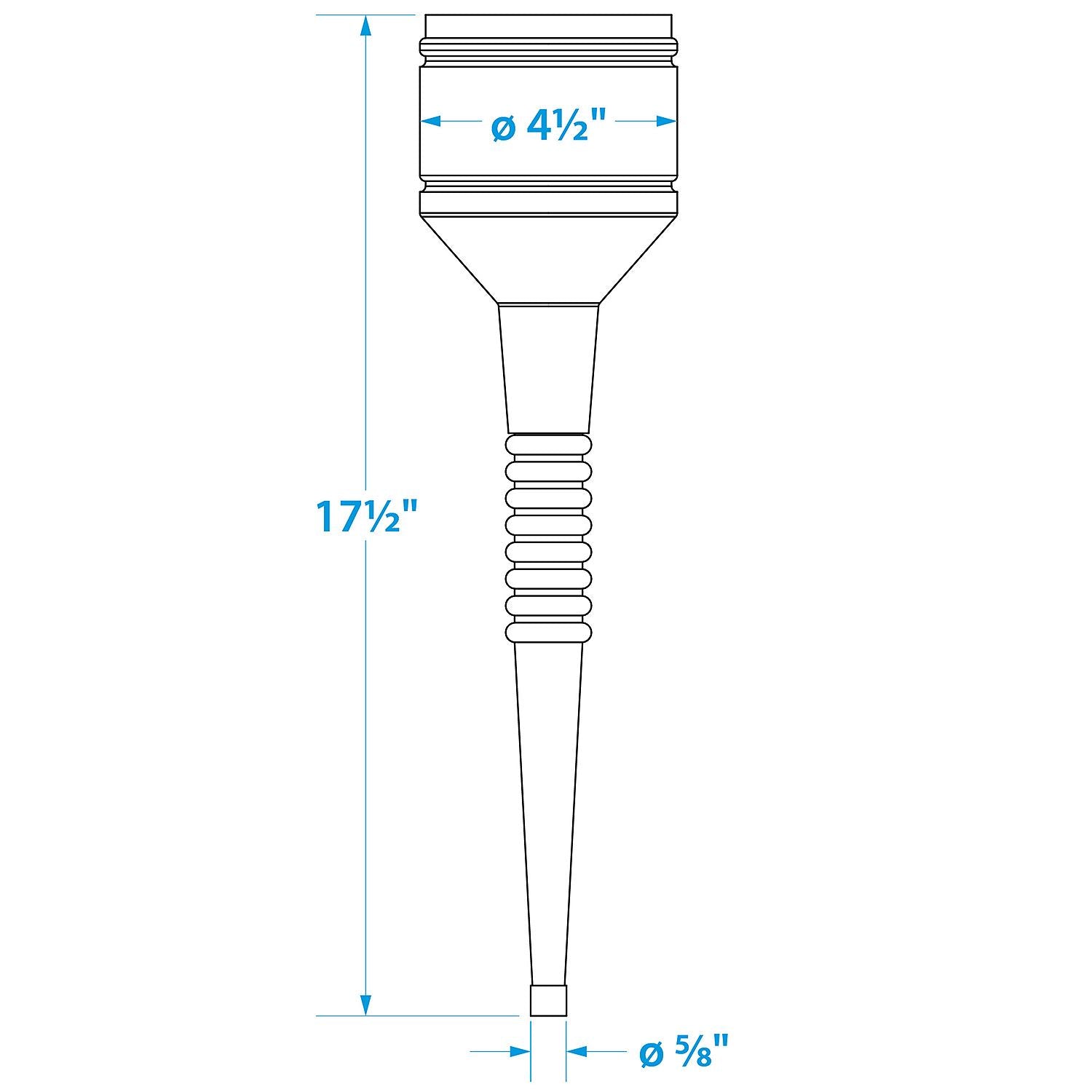 Long Flexible Funnel w/ Stainless Steel Strainer & Handle