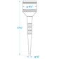 Long Flexible Funnel w/ Stainless Steel Strainer & Handle