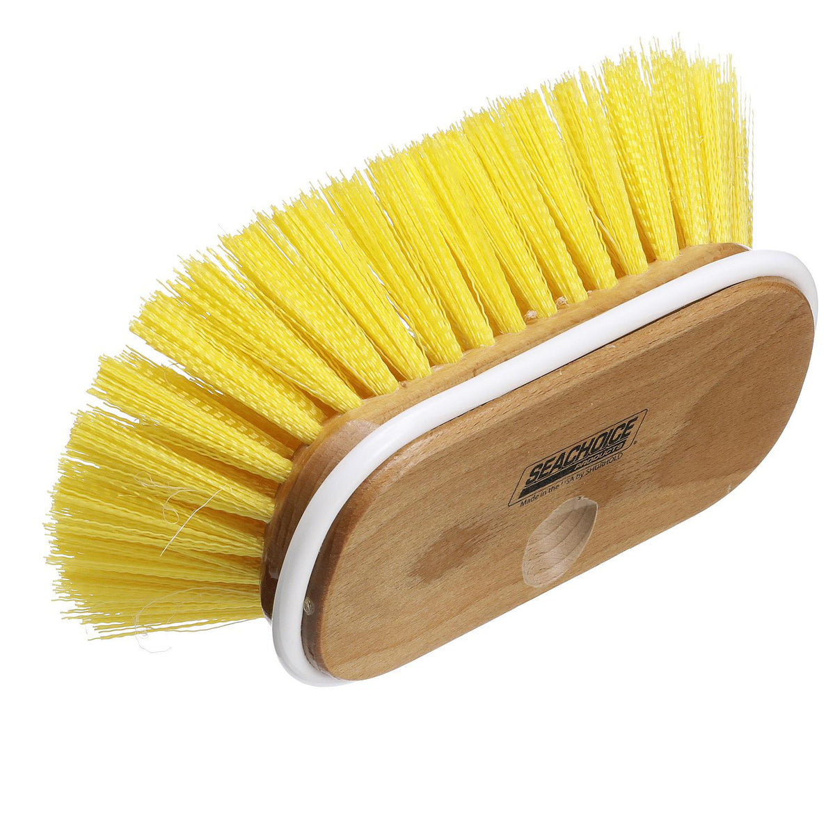 Deck Brush w/ Bumper & Threaded Adapter, Medium