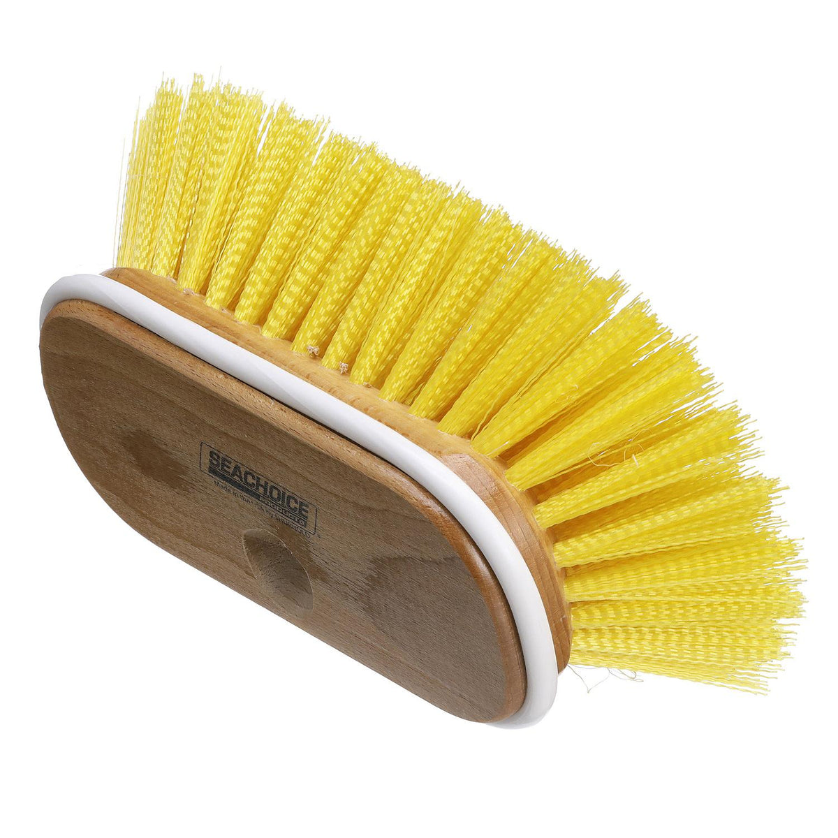 Deck Brush w/ Bumper & Threaded Adapter, Medium