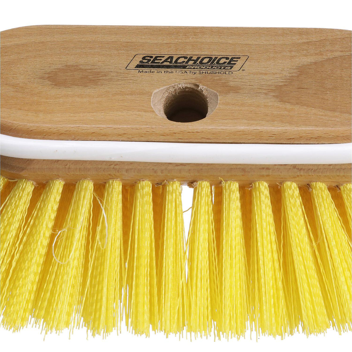 Deck Brush w/ Bumper & Threaded Adapter, Medium