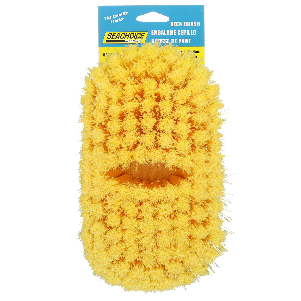 Deck Brush w/ Bumper & Threaded Adapter, Soft