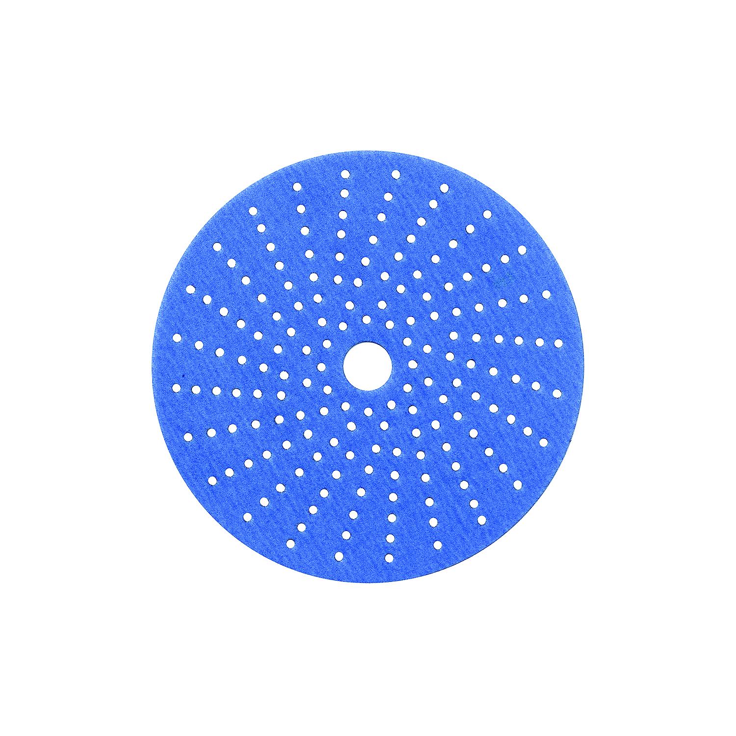 Multi-Hole Blue Ceramic blend Hook-and -Loop Discs, Grade: 120, Size: 6in, 50/Box