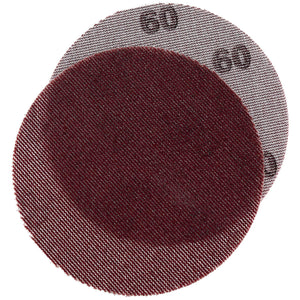 Dust Free Aluminum Oxide Mesh Hook & Loop Discs, Grade 60, Brown, 25/PK