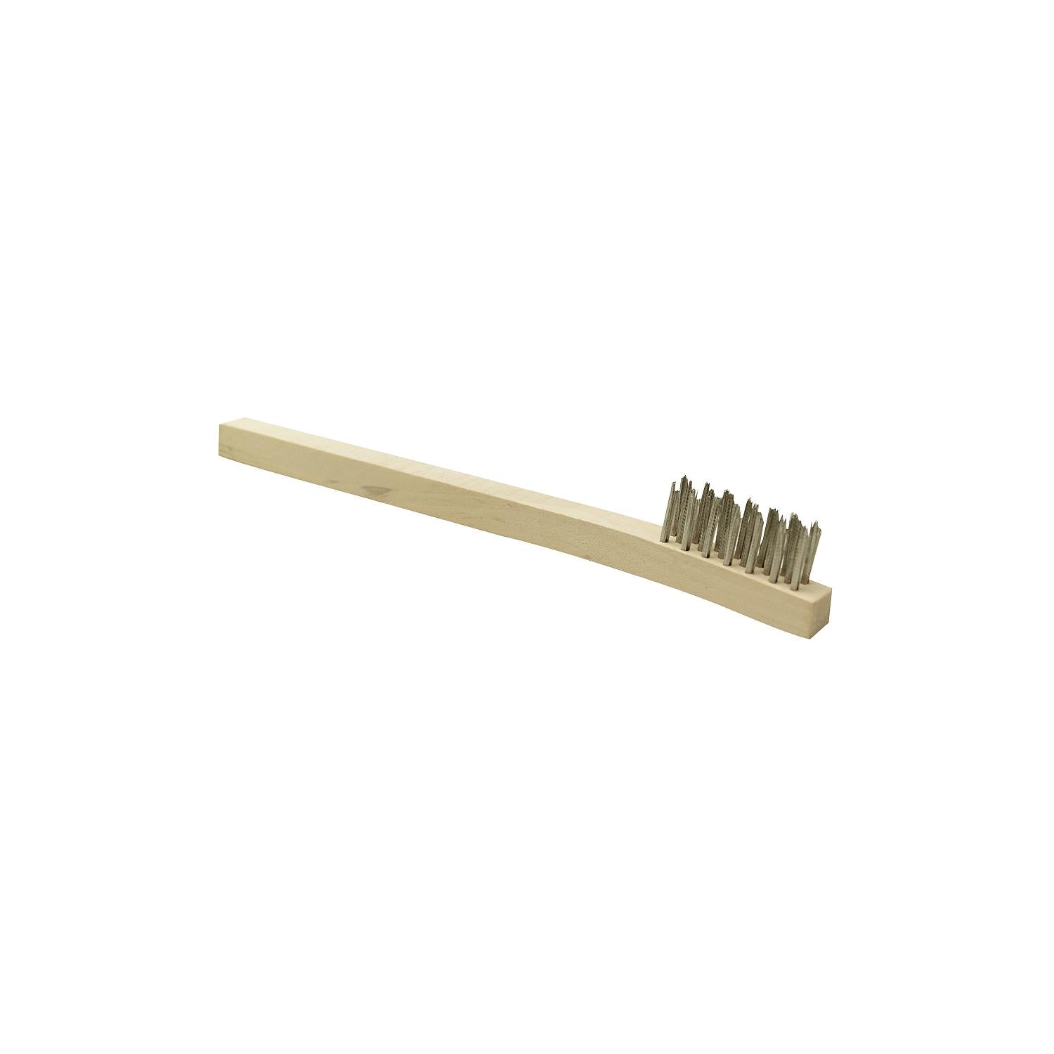 Mini Wire Brush, Stainless Steel, 7-3/4in