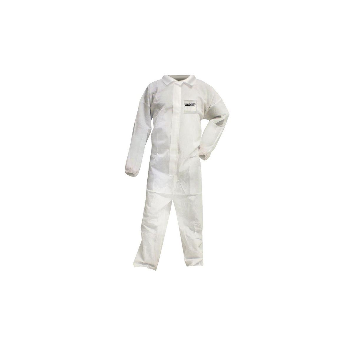 Coveralls,Microporous Disposable Paint Suit w/ Collar, XX-Large