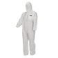 Coveralls, SMS Breathable Disposable Paint Suit w/ Hood, Large