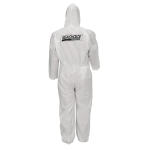 Coveralls, SMS Breathable Disposable Paint Suit w/ Hood, X-Large