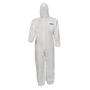 Coveralls, SMS Breathable Disposable Paint Suit w/ Hood, XX-Large