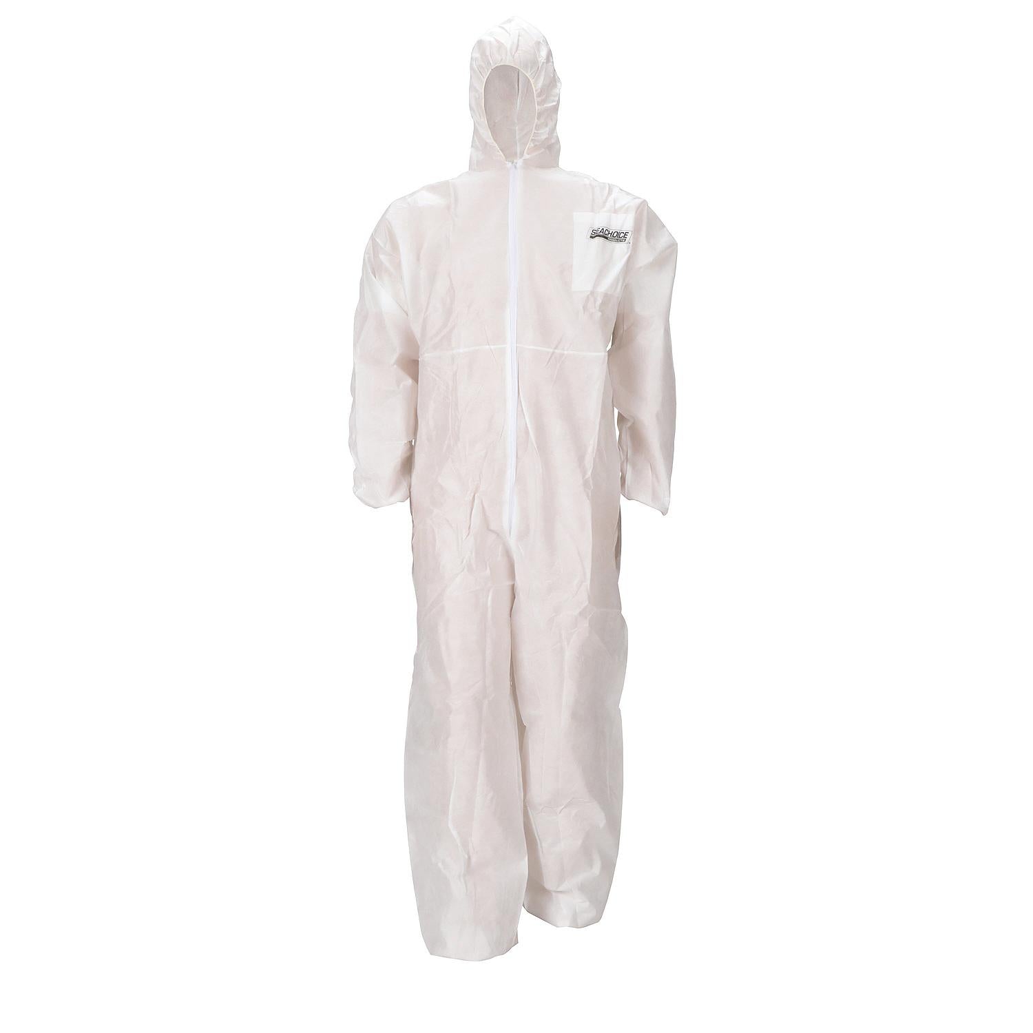Coveralls, SMS Breathable Disposable Paint Suit w/ Hood, XXX-Large