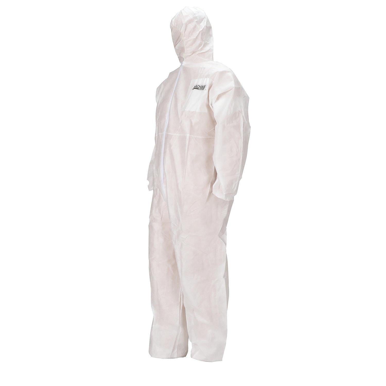 Coveralls, SMS Breathable Disposable Paint Suit w/ Hood, XXXX-Large