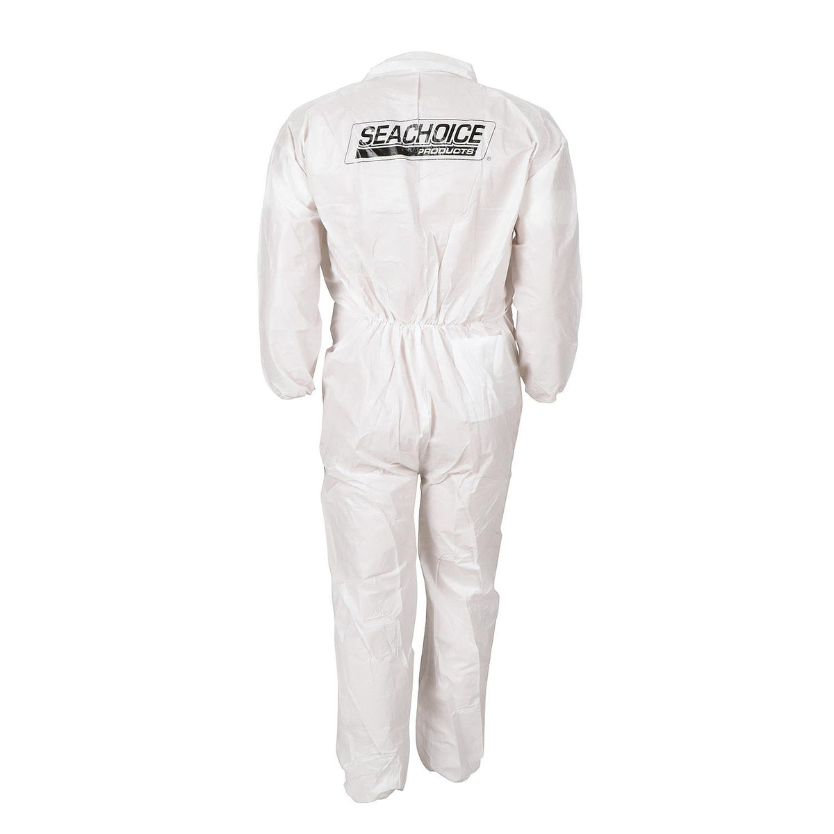 Coveralls,Microporous Disposable Paint Suit w/ Collar, Large