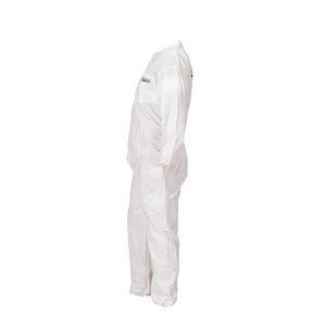 Coveralls,Microporous Disposable Paint Suit w/ Hood, Large