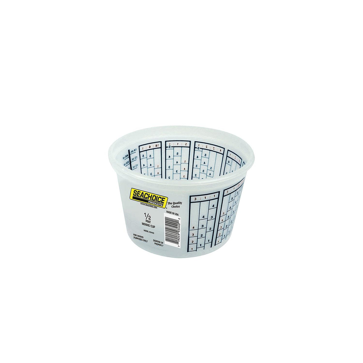 Paint Mix Container, 1/2 Pint